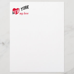 New York, mijn liefde Briefhoofd