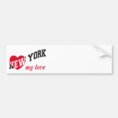 New York, mijn liefde Bumpersticker (Voorkant)