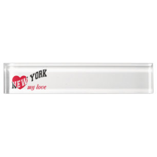 New York, mijn liefde Naambordje