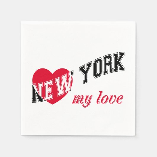 New York, mijn liefde Servet (Voorkant)