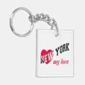New York, mijn liefde Sleutelhanger (Voorkant Links)