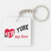 New York, mijn liefde Sleutelhanger (Achterkant)