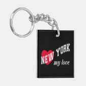 New York, mijn liefde Sleutelhanger (Voorkant Links)