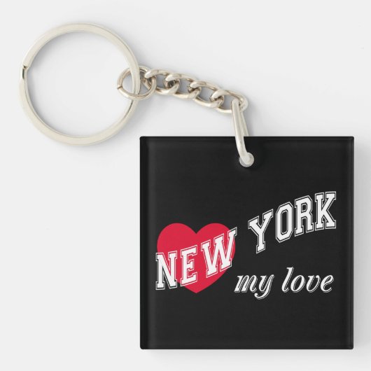 New York, mijn liefde Sleutelhanger (Voorkant)