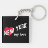 New York, mijn liefde Sleutelhanger (Achterkant)