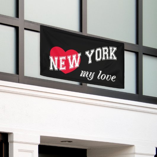 New York, mijn liefde Spandoek (Buitenkant Gebouw)