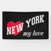New York, mijn liefde Spandoek (Horizontaal)