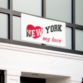 New York, mijn liefde Spandoek (Buitenkant Gebouw)