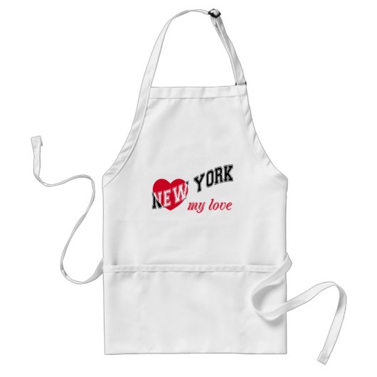 New York, mijn liefde Standaard Schort (Voorkant)