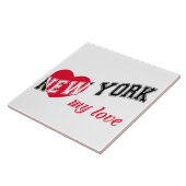New York, mijn liefde Tegeltje (Zijkant)