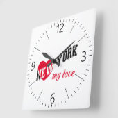 New York, mijn liefde Vierkante Klok (Hoek)