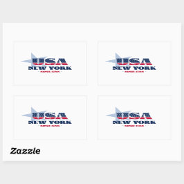 New York Mijn thuisstaat Sticker