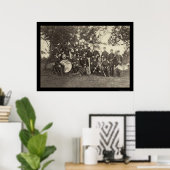 New York Militaire Band, Arlington, VA 1861 Poster (Thuiskantoor)