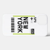 New York Mini Boarding Pass Case-Mate iPhone Case (Achterkant (horizontaal))