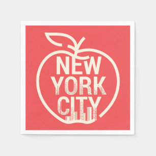 NEW YORK - Modern Big Apple Red Servet