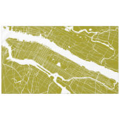 New York Modern Map Tafelkleed (Voorkant (Horizontaal))