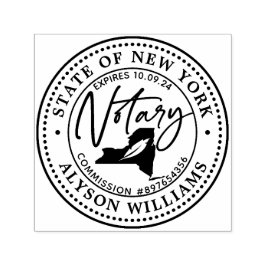 New York Modern Notary Public Zelfinktende Stempel