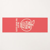 NEW YORK - Modern Rood Yogamat (Voorkant (horizontaal))