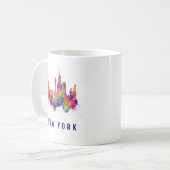 New York Mok | Nyc Skyline Print Coffee Cup (Voorkant links)