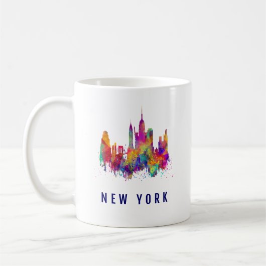 New York Mok | Nyc Skyline Print Coffee Cup (Links)