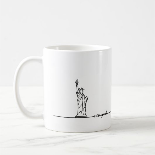 New York Mok, Vrijheidsbeeld, New York Lover Koffiemok (Links)