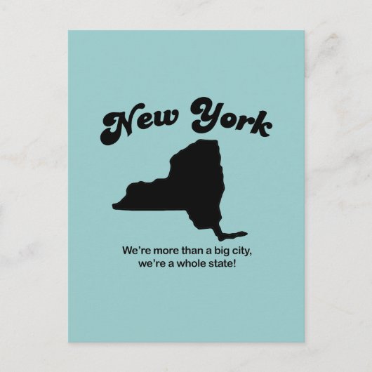 New York Motto - Een hele staat Briefkaart (Voorkant)