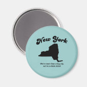 New York Motto - Een hele staat Magneet (Voorkant / Achterkant)