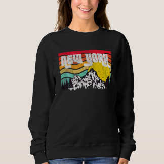 New York Mountains Adirondacks Bossen Vintage Zon Trui