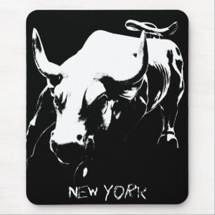 New York Mousepad Bull Landmark New York Gifts Muismat
