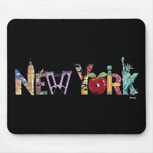 New-York mousepad Muismat (Voorkant)