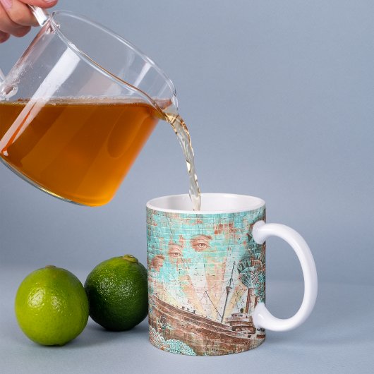 New York muurschildering Mok met Schip en Oog Schi