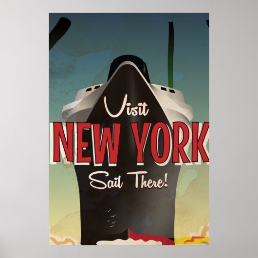 New York naar Southampton Poster (Voorkant)