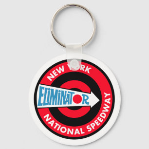 New York National Speedway vintage bord Sleutelhanger