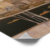 New York, Neder-Manhattan van Stefan Hirsch, 1920 Poster (Hoek)