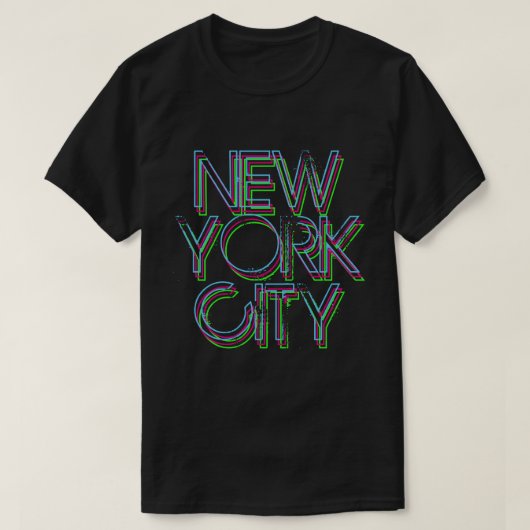 New York Neon Lights T-shirt (Design voorkant)