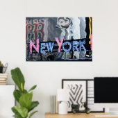 New York neon Poster (Thuiskantoor)