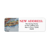 New York New Address Label (Voorkant)
