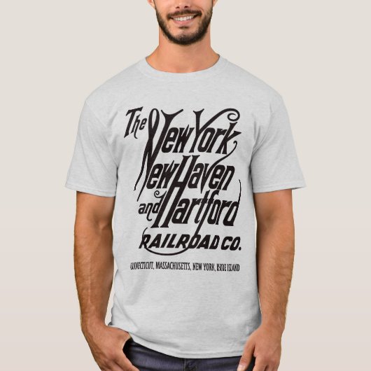 New York, New Haven and Hartford Railroad_BLK T-shirt (Voorkant)