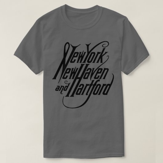 New York New Haven Hartford Retro Railroad T-shirt (Design voorkant)