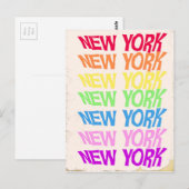New York New York Briefkaart (Voorkant / Achterkant)