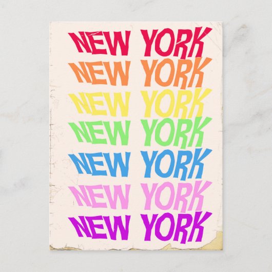 New York New York Briefkaart (Voorkant)