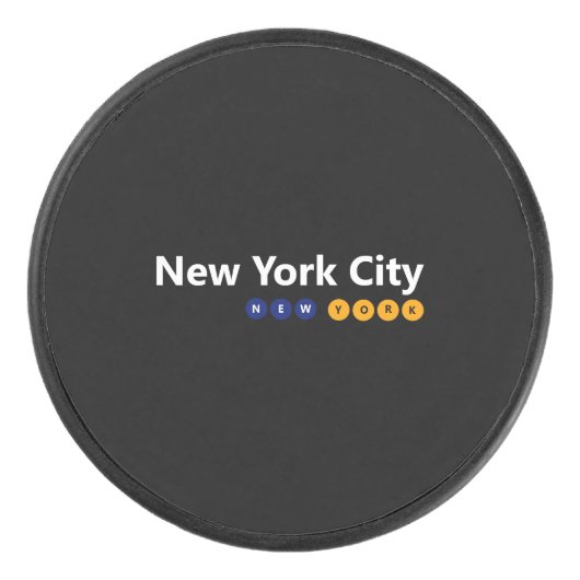 New York, New York Hockey Puck (Voorkant)