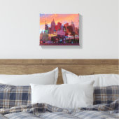 New York - New York Hotel #3 Canvas (Insitu (Slaapkamer))