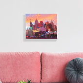 New York - New York Hotel #3 Canvas (Insitu (Woonkamer))