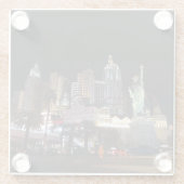 New York - New York Hotel #4 Glass Onderzetter (Achterkant)