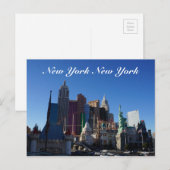 New York - New York Hotel Briefkaart (Voorkant / Achterkant)