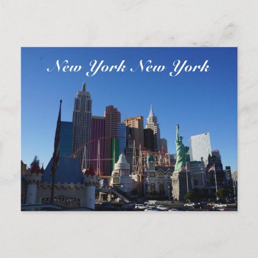 New York - New York Hotel Briefkaart (Voorkant)