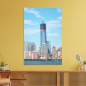 New York, New York. Manhattan City Skyline Canvas Afdruk (Insitu (Woonkamer))