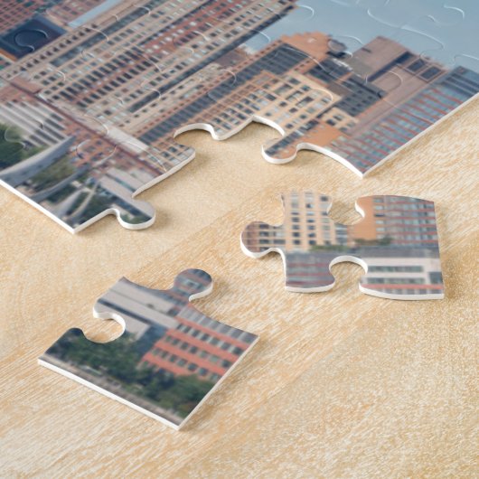 New York, New York. Manhattan City Skyline Legpuzzel (Zijkant)