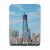 New York, New York. Manhattan City Skyline Magneet (Verticaal)